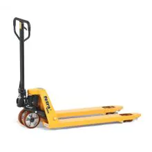 Palettenhubwagen, Hubwagen 2500 kg Nylon-Drehrollen und Nylon-Gabelrollen