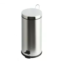 Pedaleimer 30 Liter Edelstahloptik