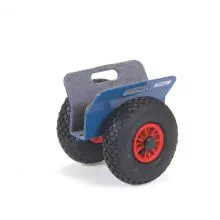 Plattenroller 250 kg 310 mm mit Luftreifen und Klemmplatten, Klemmweite 0-60 mm