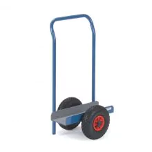 Plattenwagen 500 kg 900 mm mit Vollgummireifen und Stütz- und Schiebegriff
