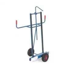 Plattenwagen 400 kg 1450 mm mit Gummireifen, Profilgummi und Fallschutz