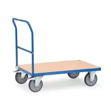 Plattformwagen, Schiebegriffwagen 600 kg mit Schiebegriff 1200x800