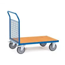 Plattformwagen, Transportwagen 500 kg mit Gitterwand 850x500
