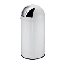 Pushcan Abfallbehälter EKO 40 Liter weiß