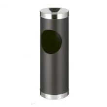 Robuste Stahl-Aschenbecher in Schwarz