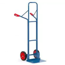 Stahlsackkarre 300 kg 1600 mm mit Gummirädern, extra große Schaufel