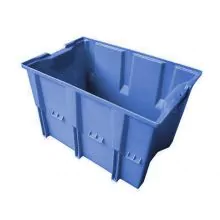 Stapelbare, nestbare Transportkiste DLK1 480x312x300 mm (LxBxH) blau