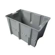 Stapelbare, nestbare Transportkiste DLK1 480x312x300 mm (lxbxh) grau
