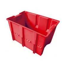 Stapelbare, nestbare Transportkiste DLK1 480x312x300 mm (lxbxh) rot