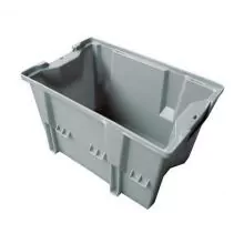 Stapelbare, nestbare Transportkiste DLK1C 480x312x200 mm (lxbxh) grau