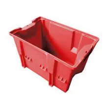 Stapelbare, nestbare Transportkiste DLK1C 480x312x200 mm (lxbxh) rot