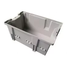 Stapelfähige, nestbare Transportkiste DLK2 328x210x200 mm (lxbxh) grau