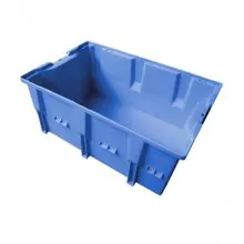 Stapelbare, nestbare Transportkiste DLK2C 328x210x150 mm (lxbxh) blau