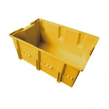 Stapelbare, nestbare Transportkiste DLK2C 328x210x150 mm (LxBxH) gelb