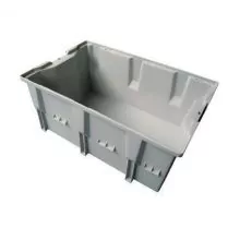Stapelfähige, nestbare Transportkiste DLK2C 328x210x150 mm (lxbxh) grau