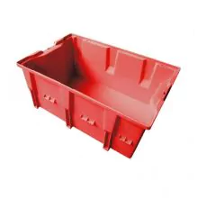 Stapelbare, nestbare Transportkiste DLK2C 328x210x150 mm (LxBxH) rot