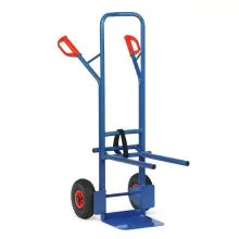 Stuhl-Sackkarre 70 kg 1300 mm mit Luftreifen und einhängbaren Kragarmen