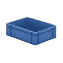 Stapelbare Transportkiste TK0 400x300x120 mm (LxBxH) blau