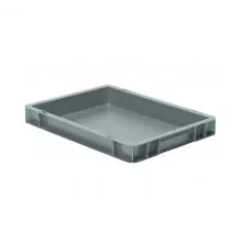 Stapelbarer Transportkasten TK0 400x300x50 mm (lxbxh) grau