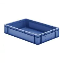Stapelbare Transportkiste TK0 600x400x120 mm (lxbxh) blau