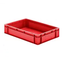 Stapelbarer Transportkasten TK0 600x400x120 mm (lxbxh) rot