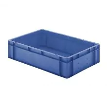 Stapelbare Transportkiste TK0 600x400x145 mm (lxbxh) blau