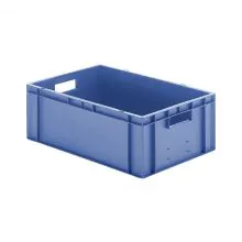 Stapelbare Transportkiste TK0 600x400x210 mm (lxbxh) blau