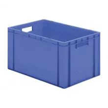 Stapelbare Transportkiste TK0 600x400x320 mm (lxbxh) blau