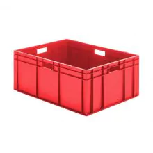Stapelbarer Transportkasten TK0 800x600x320 mm (LxBxH) rot