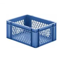 Stapelfähige Transportkiste TK1 400x300x175 mm (lxbxh) blau
