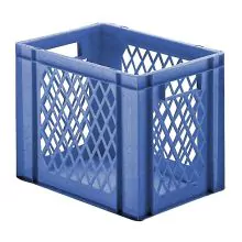 Stapelbare Transportkiste TK1 400x300x320 mm (LxBxH) blau