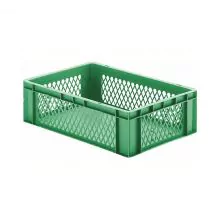 Stapelfähige Transportkiste TK1 600x400x175 mm (LxBxH) grün