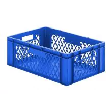 Stapelbarer Transportkasten TK1 600x400x210 mm (LxBxH) blau