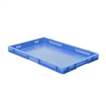 Stapelbare Transportkiste TK1 600x400x50 mm (lxbxh) blau