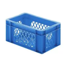 Stapelbare Transportkiste TK2 300x200x145 mm (LxBxH) blau