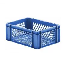 Stapelbare Transportkiste TK2 400x300x145 mm (LxBxH) blau