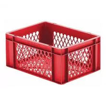 Stapelfähige Transportkiste TK2 400x300x175 mm (LxBxH) rot