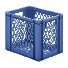 Stapelbare Transportkiste TK2 400x300x320 mm (lxbxh) blau