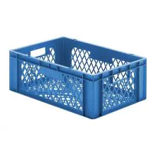 Stapelbare Transportkiste TK2 600x400x210 mm (LxBxH) blau