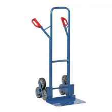 Treppensackkarre 200 kg 1300 mm mit 2 dreiarmigen Radsternen, extra große Schaufel