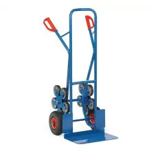 Treppensackkarre 200 kg 1300 mm mit 2 fünfarmigen Radsternen, extra breite Schaufel