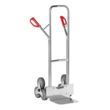 Treppen-Sackkarre Aluminium 200 kg 1300 mm mit 2 dreiarmigen Sternrädern
