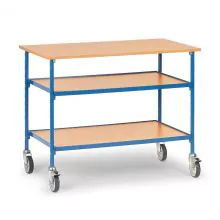 Rolltisch 150 kg 1120x650 mit 3 Holzetagen
