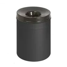 Brandschutz-Papierkorb 80 Liter schwarz