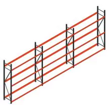 Vorteilsreihe Reifenregal Weitspann AR 2250x6240x500 mm (hxbxt) 3 Ebenen