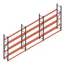 Vorteilsreihe Reifenregal Weitspann AR 2500x6240x400 mm (hxbxt) 4 Ebenen
