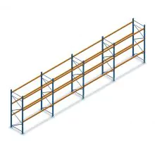 Vorteilsreihe gebrauchte Esmena Palettenregal 4500x11175x1100 mm (hxbxt) 3 Ebenen