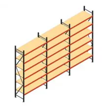 Vorteilsreihe Weitspannregal AR 3000x5038x600 mm (hxbxt) 6 Ebenen anthrazit