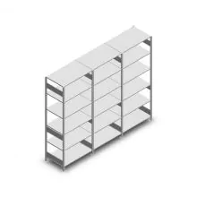 Vorteilsreihe Fachbodenregal Heavy Duty 2500x3000x800 mm (hxbxt) 6 Ebenen 250 kg