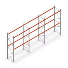Vorteilsreihe Palettenregal AR T2 4000x8420x1100 mm (hxbxt) 2 Ebenen 1820kg/Ebene